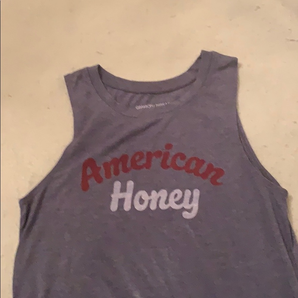 blue american honey pj/lounge top